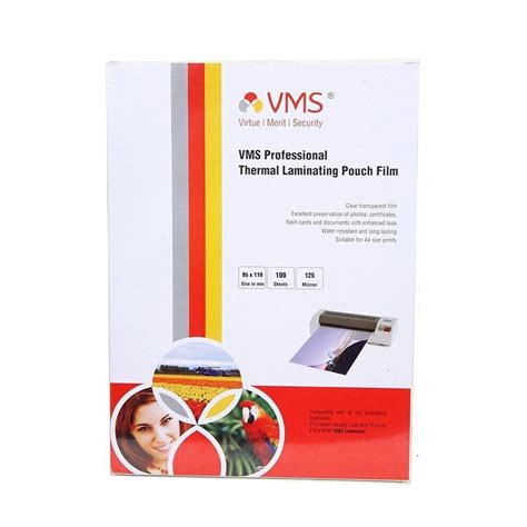 VMS Deluxe 80Mic 310mm X 450mm Thermal Laminating Pouch 100