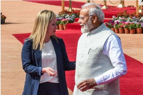 Giorgia Meloni In India Incontra Narendra Modi Dago Fotogallery