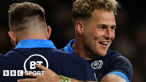 Six Nations 2023 Duhan Van Der Merwe On His Wonder Try For Scotland V