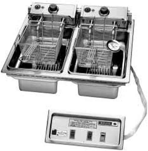 Wells F Deluxe Built In Lb Capacity Dual Fry Pot Deep Fryer Sub