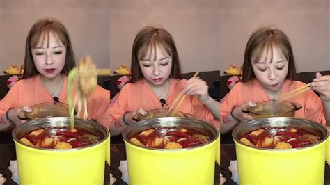 ASMR MUKBANG Spicy Noodle Soup Dim Sum Super Hot Pot Beef Pork Seafoods Chicken YouTube