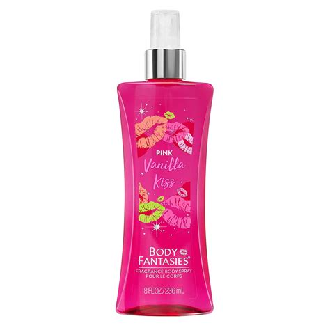 Body Fantasies Signature Fragrance Body Spray Pink Vanilla Kiss Fantasy 8 Fluid Ounce