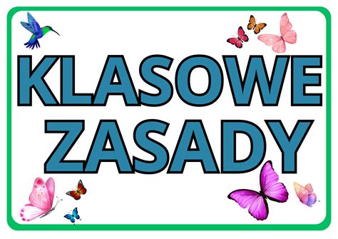 Szkolne Zasady Klasowe Zasady Gazetka Z Oty Nauczyciel