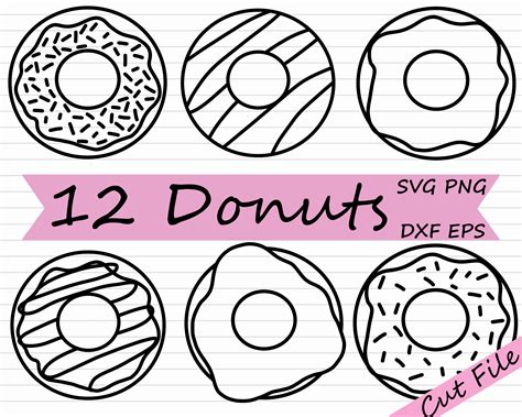 donut black  white