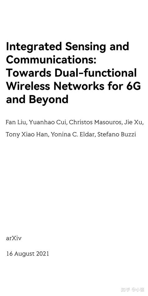 Integrated Sensing And Communications Towards Dual Functional Wireless Networks For 6g And