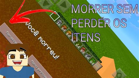 Minecraft Pe Tutoriais 08 Comando De Morrer E NÃo Perder Os Itens