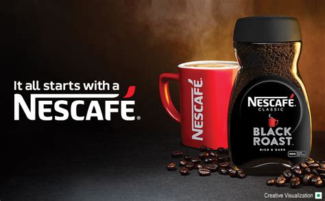 Nescafe Classic Black Roast Instant Coffee 90 Gram Jar Rich Dark