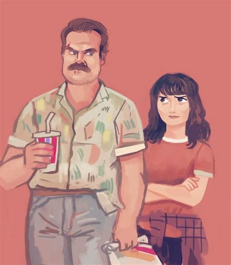 Hopper And Joyce Stranger Things Fanart Finn Stranger Things