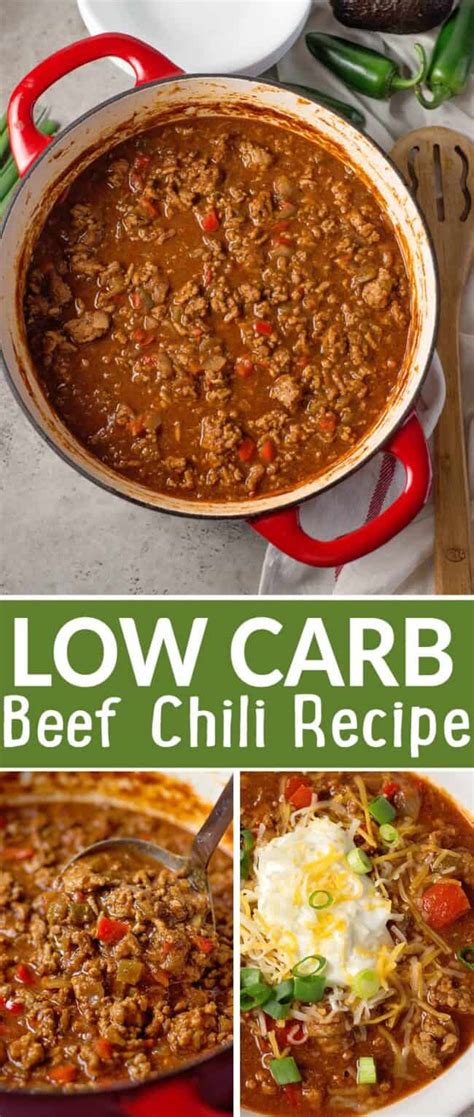 The Absolute Best Low Carb Chili Recipe No Bean Chili