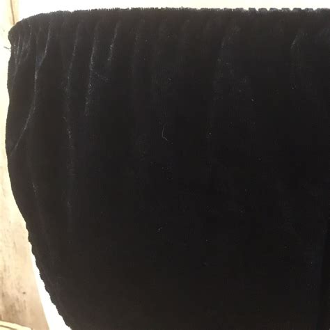 Vintage Sears String Bikini Panty Medium 6 Black Velv Gem
