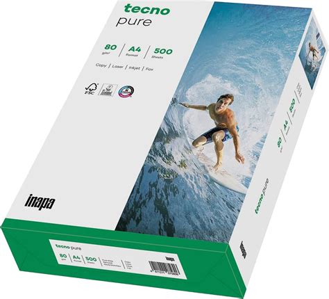 Inapa Recycling Kopierpapier tecno Pure DIN A4 weiß 2100011512