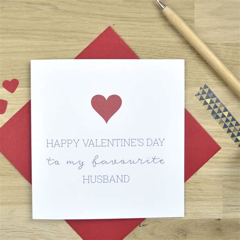 Valentine's Day Card Husband Printable