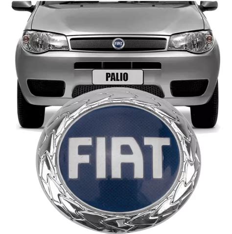 Emblema Logo Grade Fiat Palio 2004 2005 2006 2007 Azul Novo