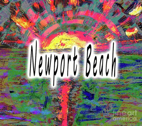 Newport Beach California Beach Sea Surf Sand Waves Art By Grace Divine