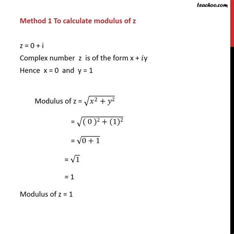 Example 13 Find Modulus Argument Of 1 I 1 I Examples