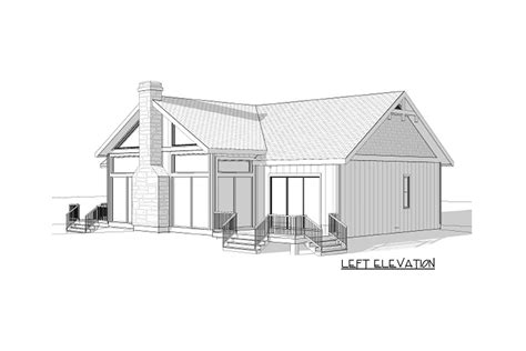 1834 Square Foot One Story House Plan With Large Carport In Front