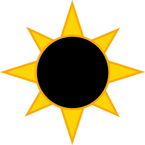 Solar Eclipse Symbol - Free Clip Art