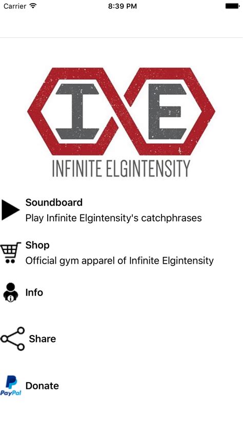 The Infinite Elgintensity App for iPhone - Download