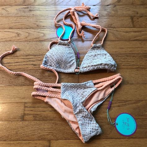Swim Snake Skin Print Bikini Set Poshmark