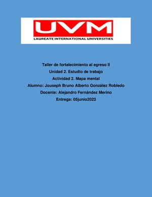 Act Examen Taller De Fortalecimiento Al Egreso Ii Uvm Act