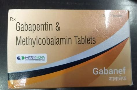 Mg Gabapentin Methylcobalamine Tablet At Box