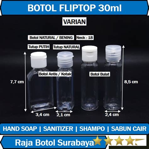 Jual Botol Fliptop Ml Botol Hand Sanitizer Kosong Ml Shopee