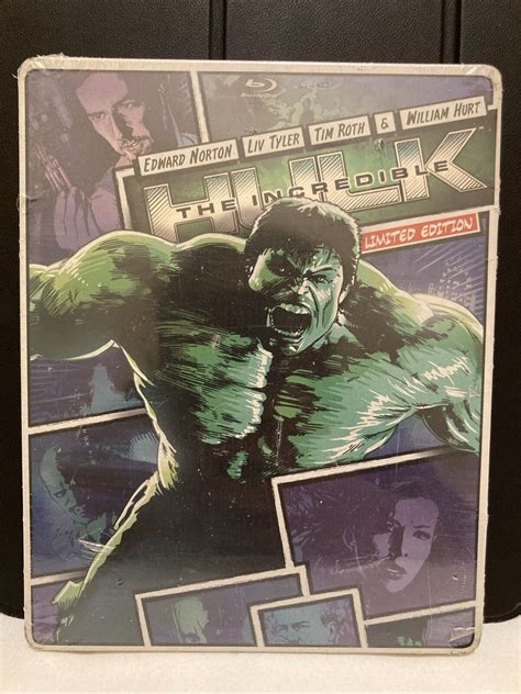 The Incredible Hulk Steelbook Blu Ray Dvd Disc Set