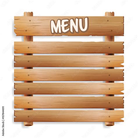 Menu Board. Cafe Or Restaurant Menu Bulletin Black Board. Isolated On ...