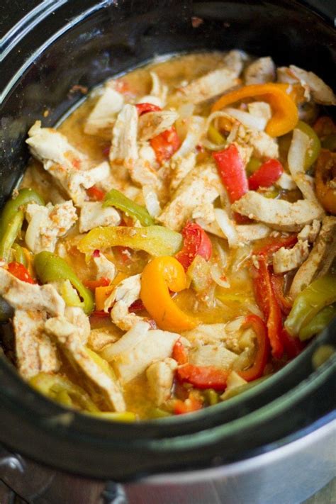 Slow Cooker Chicken Fajitas Wholefully