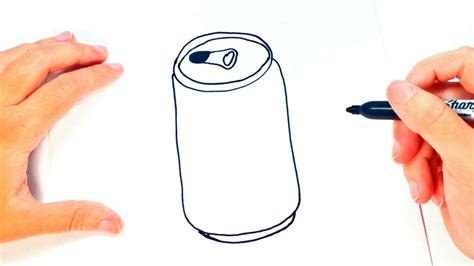 How To Draw A Can Of Soda Can Of Soda Easy Draw Tutorial Youtube