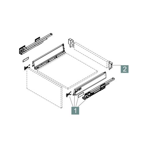 Szuflada Rejs Comfort Box Mm Niska H Szara Kg