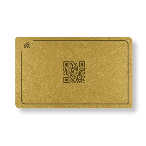 Gold Grenache Initial Metal NFC Business Card Cardyz