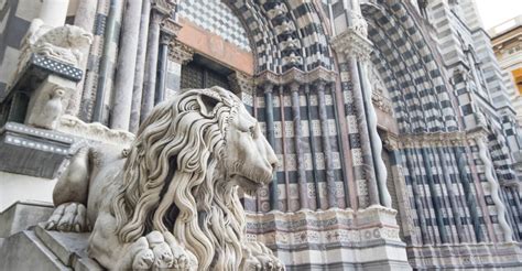 Genoa The Cathedral Of San Lorenzo Air Dolomiti