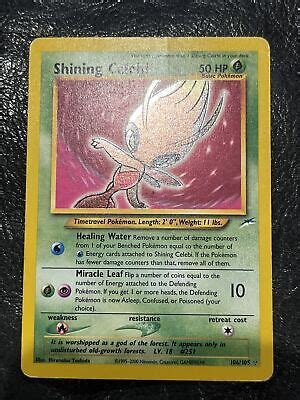 Pok Mon Tcg Shining Celebi Neo Destiny Holo Unlimited Shiny Holo