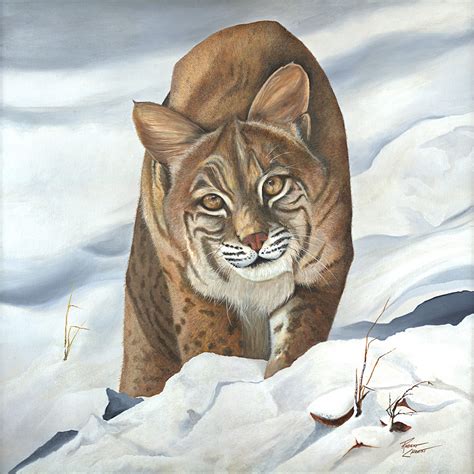 "Snow Cat" (Original art by Robert Chrest Fine Art)