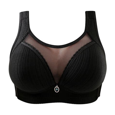 Hfyihgf On Clearance Women Mesh Lace Gather Push Up Bra Wireless