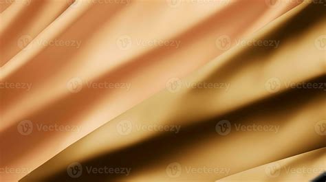 Gold Satin Fabric Texture Background Closeup Of Rippled Golden Silk