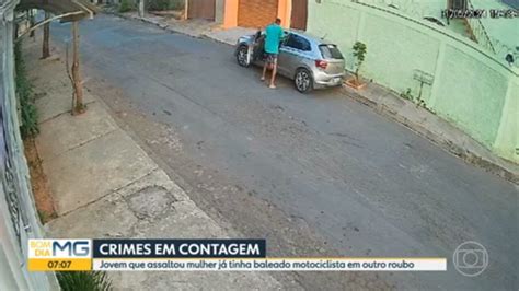 Vídeo Tenente da PM é agredido durante roubo de carro em BH Bom Dia