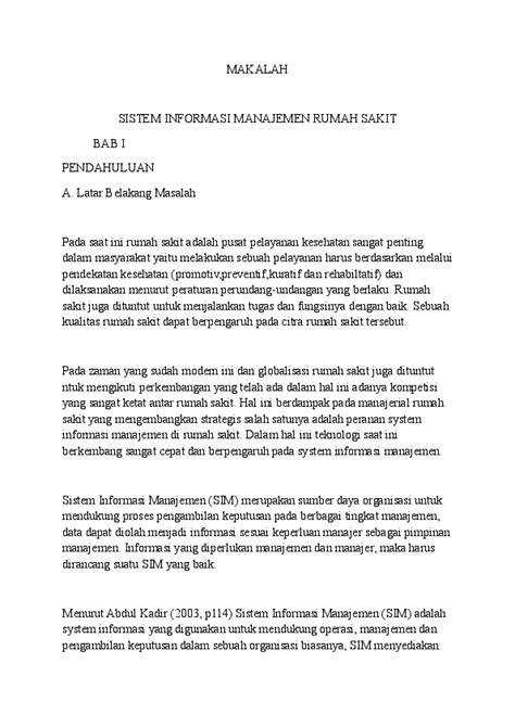 Detail Contoh Sistem Informasi Manajemen Rumah Sakit Koleksi Nomer 37