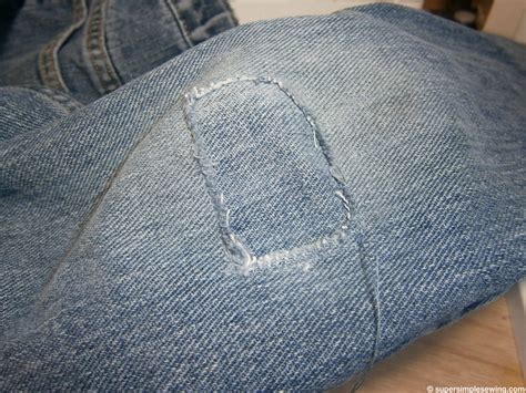 Patch Jeans From the Inside Tutorial