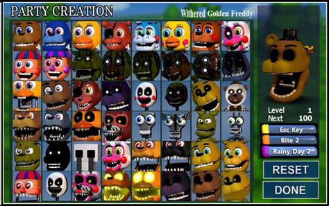 Fnaf World New Version Full Roster By Firehammerbro On Deviantart