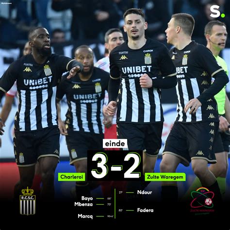 Sporza On Twitter Zware Domper Voor Zulte Waregem In Het Absolute