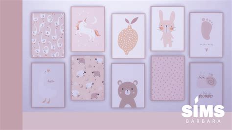 SIMS 4 - Nursery Wall Decor Prints Art by... : Bárbara Sims