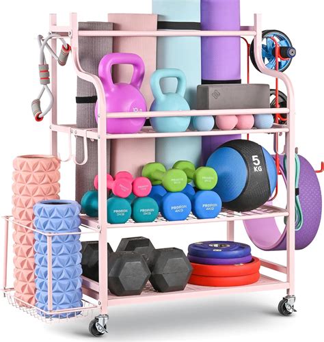 Mythinglogic Yoga Mat Storage Racks Home Gym Storage Rack For Dumbbells