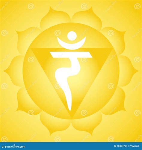 Solar Plexus Chakra Stock Vector Illustration Of Mystical 48434794