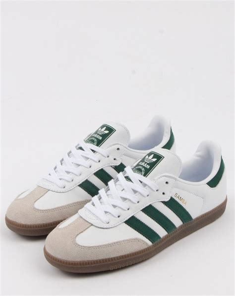 Adidas Samba Og Trainers Whitecollegiate Green Zapatos Deportivos De Moda Zapatillas