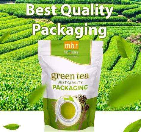 Printed Matte Green Tea Packaging Pouch Zipper Slider At Rs 275 Kg