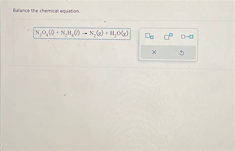 Solved Balance the chemical equation.] | Chegg.com