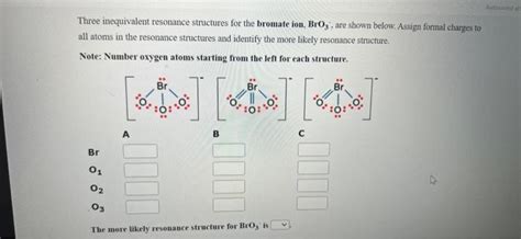 Solved Three inequivalent resonance structures for the | Chegg.com