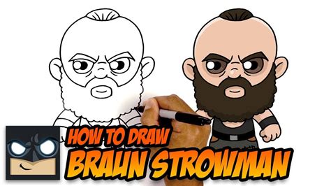 How To Draw Braun Strowman Wwe Youtube